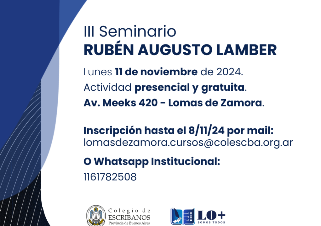 III SEMINARIO RUBEN AUGUSTO LAMBER 1
